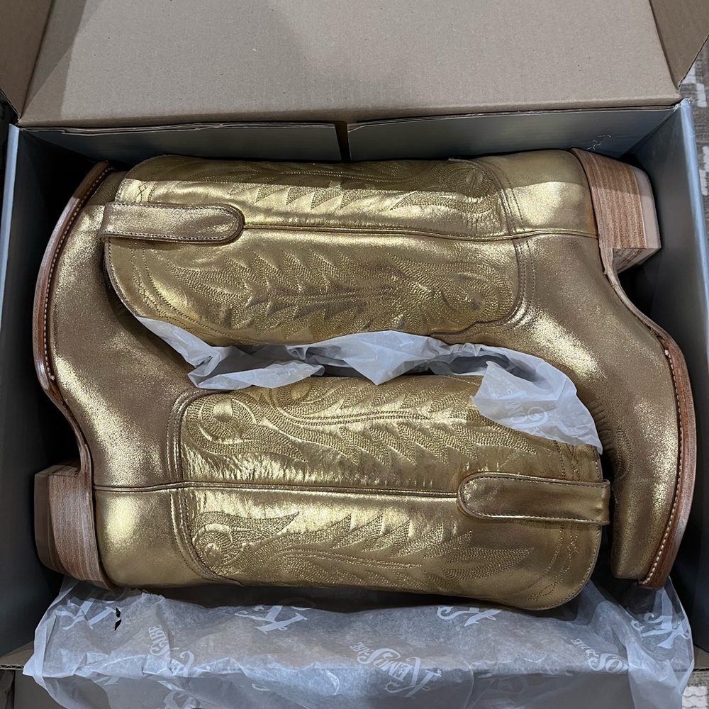 Old Gringo Gold Metallic Cowboy Boots